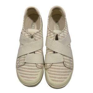 Keen Womens Size 9 Else III Gore Slip On Tan Striped